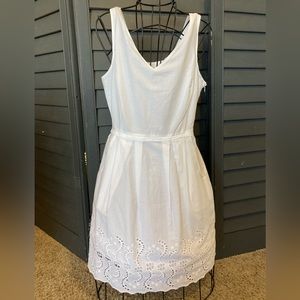 Cremieux women’s white sundress 10